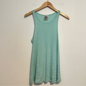 Free people teal turquoise tank top